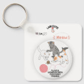 Muisje Sleutelhanger – Knuffel Kat Charm voor sleu (Voorkant)