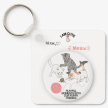 Muisje Sleutelhanger – Knuffel Kat Charm voor sleu