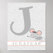 Muisje & Stippen Aangepaste Jongens Slaapkamer Dec Poster (Voorkant)