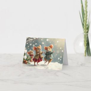 Muisjes Kerstkaart Bedankkaart
