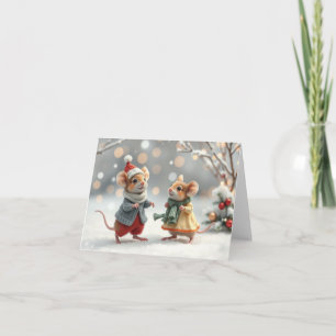 Muisjes Kerstkaart Bedankkaart