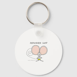 Muisjes Luv papieren bord voor feestjes Sleutelhanger