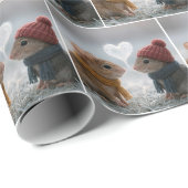 Muisjes Met een Bevroren Hart Cadeaupapier (Rol Hoek)