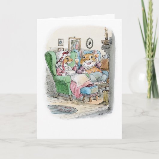 Muisjeskaart met proostend koppel kaart (Voorkant)