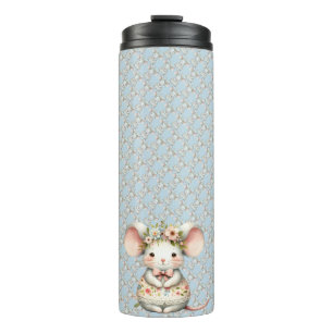 Muisjurk met Bloemenkroon Thermosbeker