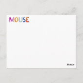 MuisKaart Briefkaart (Achterkant)