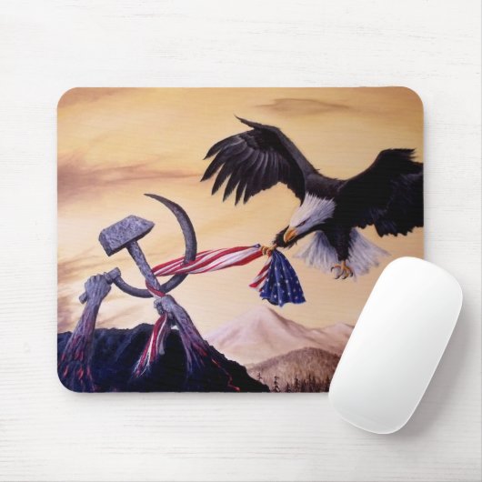 Muiskussens met vrijheidspoel muismat (Met muis)