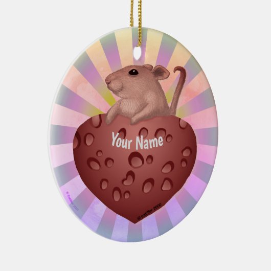 Muisliefde Keramisch Ornament (Rechts)