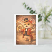 Muismanager als circusdirecteur briefkaart (Staand voorkant)