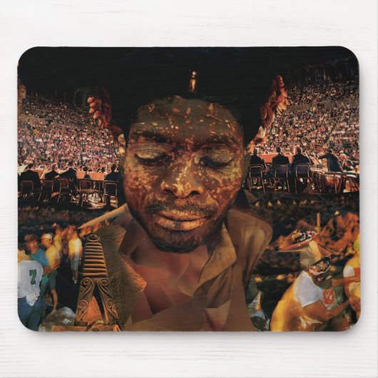 Muismat 1 met Rachel Dolezal Art (Voorkant)