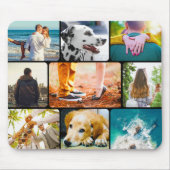 Muismat 9 Fotosjabloon Collage Rond Lijst (Voorkant)