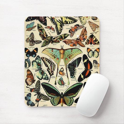 Muismat Adolphe Millot Papillons (Met muis)