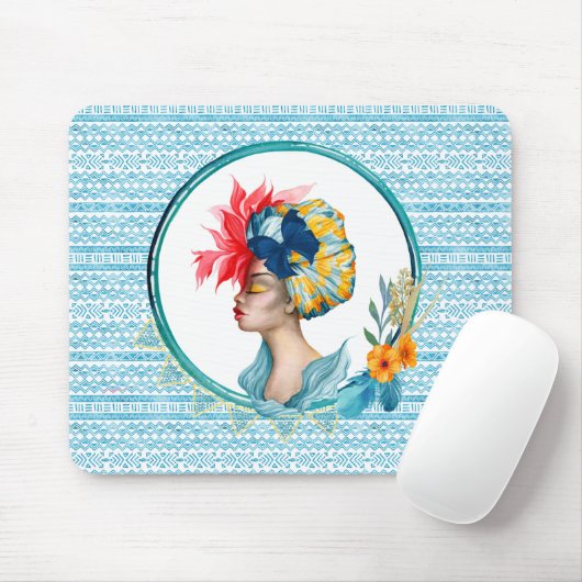 Muismat Afrikaanse vrouw (Met muis)