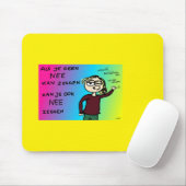 Muismat als je nee kan zeggen design Zazkia (Met muis)