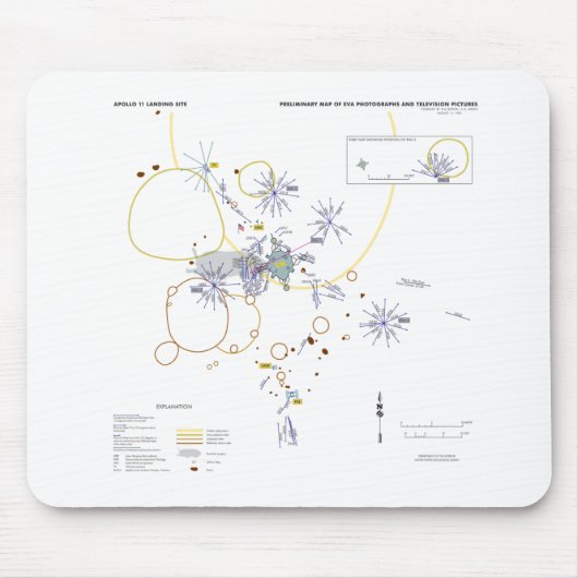 Muismat Apollo 11 foto-plattegrond (Voorkant)