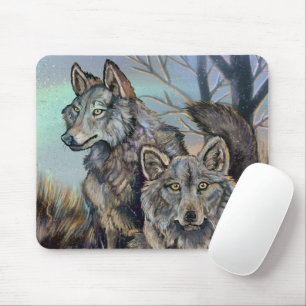Muismat Artic Wolves Wintery