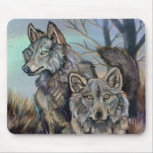 Muismat Artic Wolves Wintery (Voorkant)
