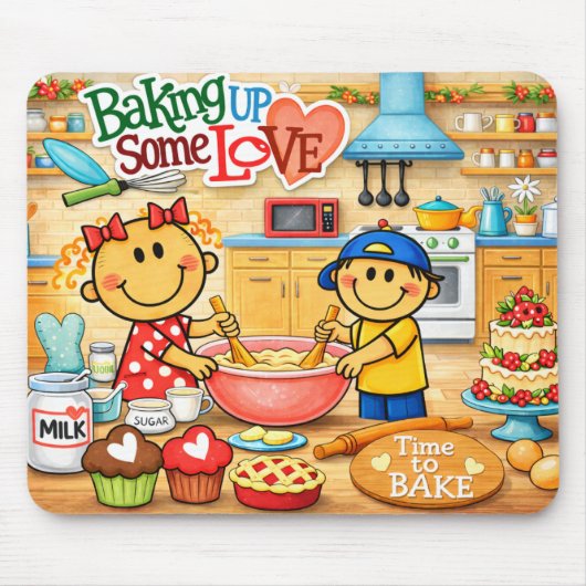 Muismat 'Baking Up Some Love' (Voorkant)