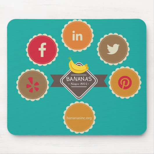 Muismat BANANAS Icons (Voorkant)