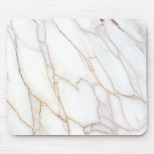 Muismat beige en witte marmer (Voorkant)