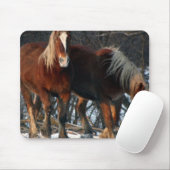 Muismat Belgische conceptpaarden (Met muis)