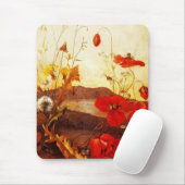 Muismat Beroemde Kunstenaars 'Poppies' olieverf op (Met muis)