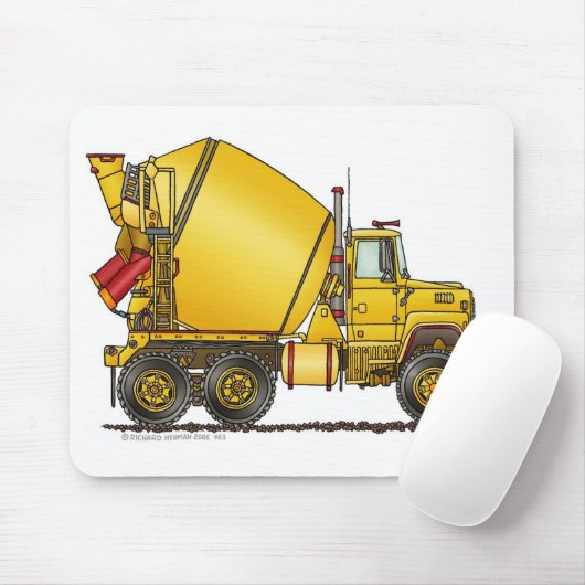 Muismat betonmixer (Met muis)