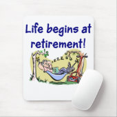 Muismat bij pensionering (Met muis)