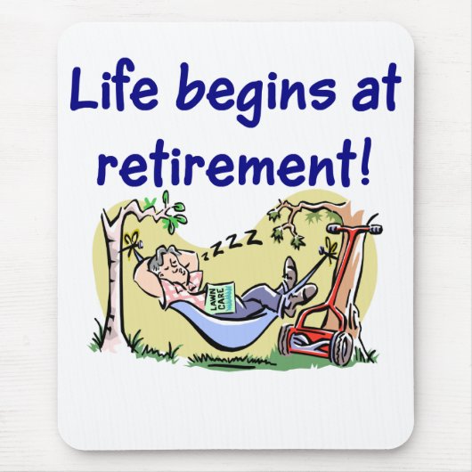 Muismat bij pensionering (Voorkant)