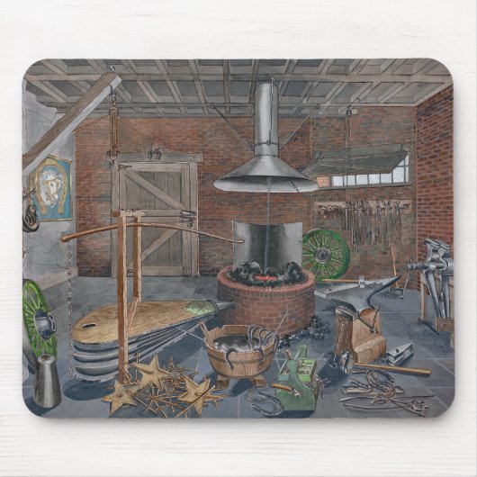 MUISMAT - Blacksmith Shop - Victoriaans -P. Harly (Voorkant)