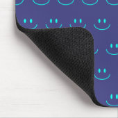 Muismat blauw en Turquoise Smile Pattern (Hoek)