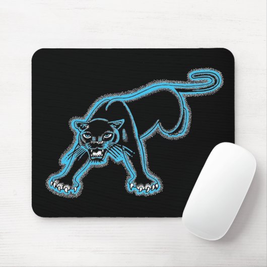 Muismat blauw panter (Met muis)