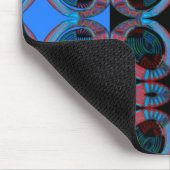 Muismat blauw patroonpatroon (Hoek)