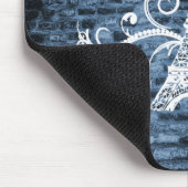 Muismat blauwe elastische toren (Hoek)