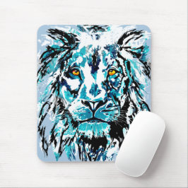 Muismat Blauwe leeuwenkop | Lion Mousepad