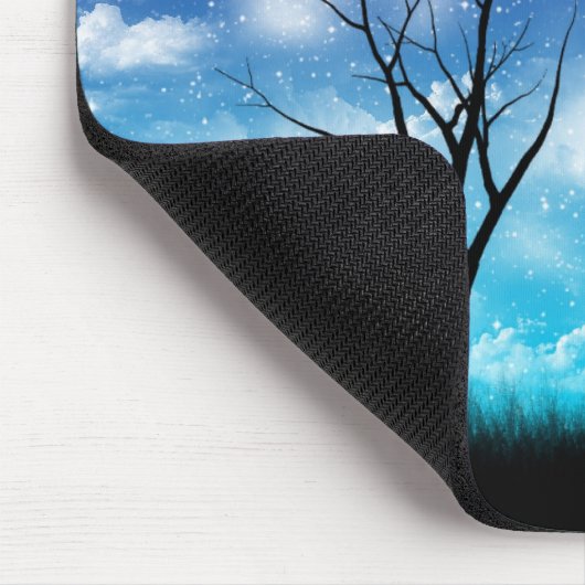 Muismat blauwe Romance (Hoek)