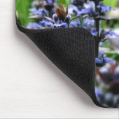 Muismat blauwe wilde bloemen (Hoek)