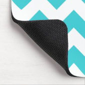 Muismat blauwgroen en witte Chevron (Hoek)