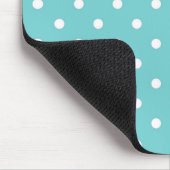 Muismat blauwgroen Sky Polka Dot (Hoek)
