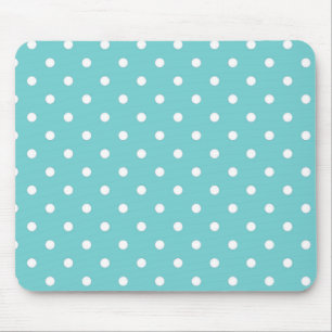 Muismat blauwgroen Sky Polka Dot