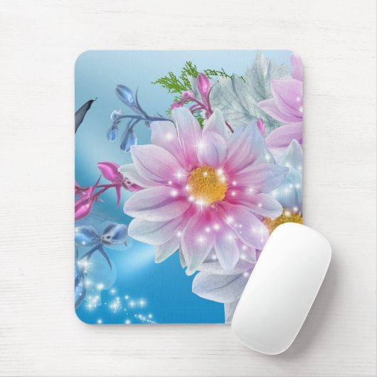 Muismat bloemen (Met muis)