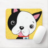 Muismat Boston Terrier (Met muis)