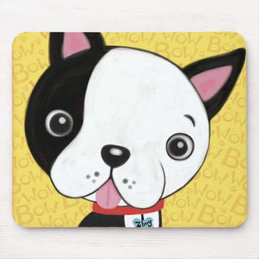 Muismat Boston Terrier (Voorkant)