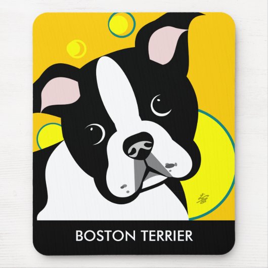 Muismat Boston Terrier Lover (Voorkant)