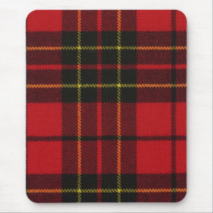 Muismat Brodie Red Modern Tartan Print