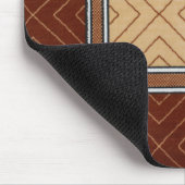 Muismat bruin en tan Geometric Textile (Hoek)