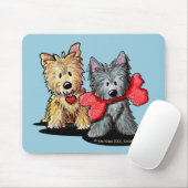 Muismat Cairn Terrier Duo (Met muis)
