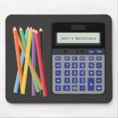 Muismat calculator en Pencils (Voorkant)