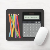 Muismat calculator en Pencils (Met muis)
