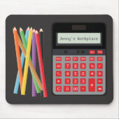 Muismat calculator en Pencils (Voorkant)